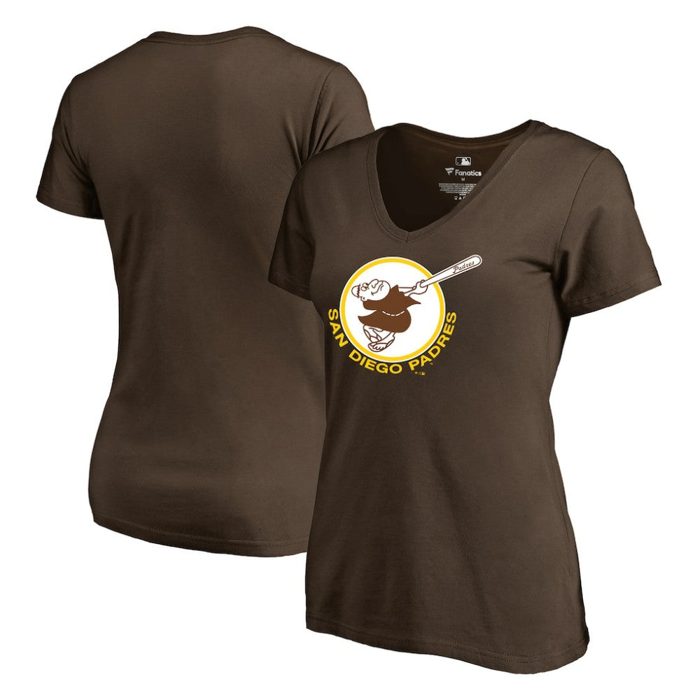 San Diego Padres Women's Cooperstown Collection Forbes T-Shirt Brown