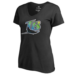 Tampa Bay Rays Women's Cooperstown Collection Forbes T-Shirt Black