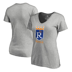 Kansas City Royals Women's Cooperstown Collection Forbes T-Shirt Ash