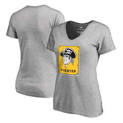Pittsburgh Pirates Women's Cooperstown Collection Forbes T-Shirt Ash