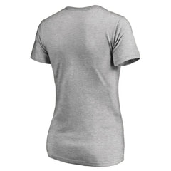 Minnesota Twins Women's Core Wahconah V-Neck T-Shirt Heather Gray