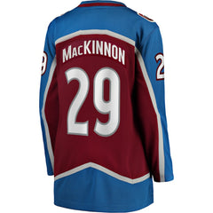 Nathan MacKinnon Colorado Avalanche Fanatics Women's Home Breakaway Jersey Maroon