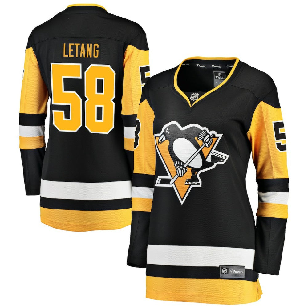 Kris Letang Pittsburgh Penguins Fanatics Women's Home Breakaway Jersey Black