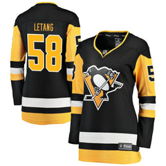 Kris Letang Pittsburgh Penguins Fanatics Women's Home Breakaway Jersey Black