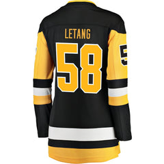 Kris Letang Pittsburgh Penguins Fanatics Women's Home Breakaway Jersey Black