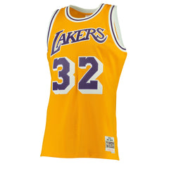 Magic Johnson Los Angeles Lakers 1984/85 Hardwood Classics Swingman Jersey - Gold