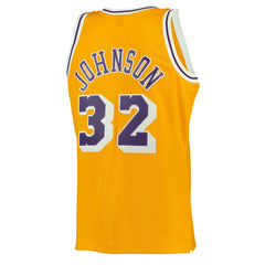 Magic Johnson Los Angeles Lakers 1984/85 Hardwood Classics Swingman Jersey - Gold