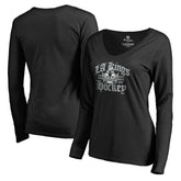 Los Angeles Kings Women's Hometown Collection The Crown Long Sleeve T-Shirt Black