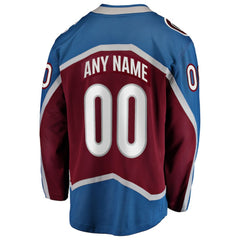 Colorado Avalanche Fanatics Home Breakaway Custom Jersey Maroon