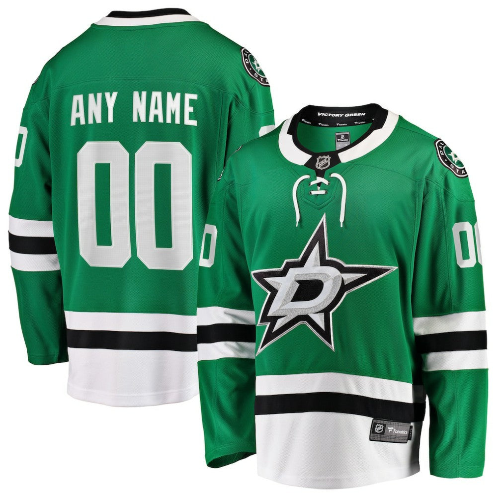 Dallas Stars Fanatics Home Breakaway Custom Jersey Green