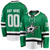 Dallas Stars Fanatics Home Breakaway Custom Jersey Green