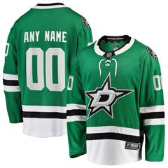 Dallas Stars Fanatics Home Breakaway Custom Jersey Green