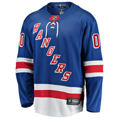 New York Rangers Fanatics Home Breakaway Custom Jersey Blue