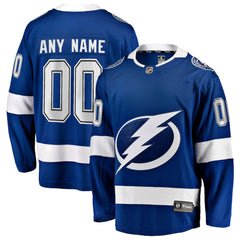 Tampa Bay Lightning Fanatics Home Breakaway Custom Jersey Blue