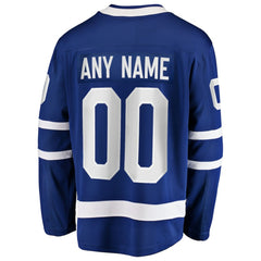 Toronto Maple Leafs Fanatics Home Breakaway Custom Jersey Blue