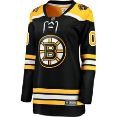 Boston Bruins Fanatics Women's Home Breakaway Custom Jersey Black