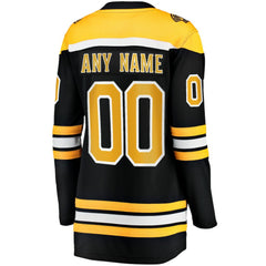 Boston Bruins Fanatics Women's Home Breakaway Custom Jersey Black