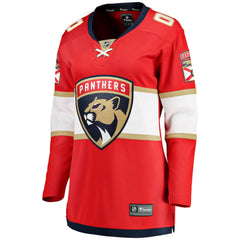 Florida Panthers Fanatics Women's Home Breakaway Custom Jersey Red