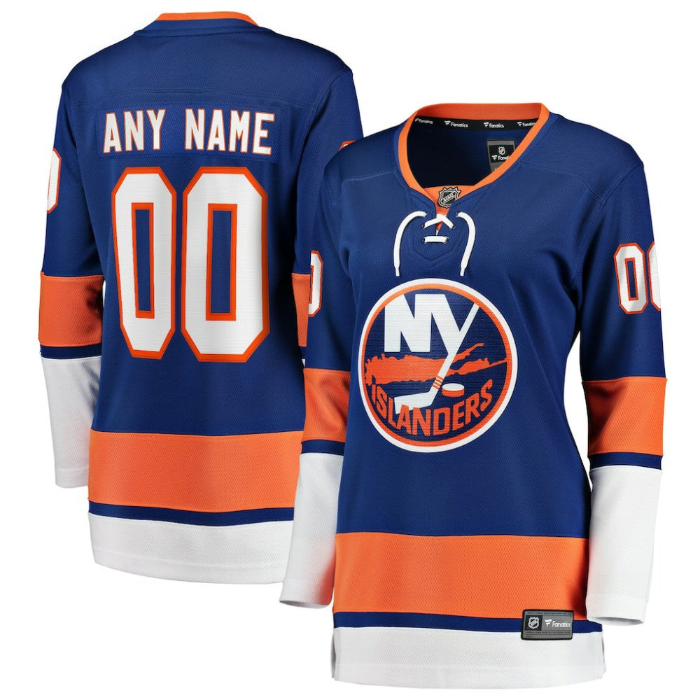 New York Islanders Fanatics Women's Home Breakaway Custom Jersey Blue