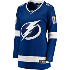 Tampa Bay Lightning Fanatics Women's Home Breakaway Custom Jersey Blue