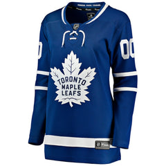 Toronto Maple Leafs Fanatics Women's Home Breakaway Custom Jersey Blue