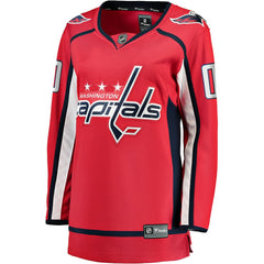 Washington Capitals Fanatics Women's Home Breakaway Custom Jersey Red
