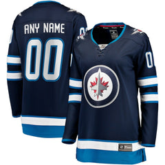 Winnipeg Jets Fanatics Women's Home Breakaway Custom Jersey Blue