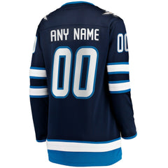 Winnipeg Jets Fanatics Women's Home Breakaway Custom Jersey Blue