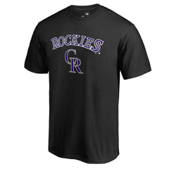 Colorado Rockies Team Lockup T-Shirt Black