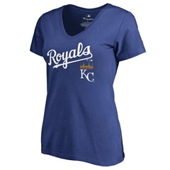Kansas City Royals Women's Team Lockup T-Shirt Royal