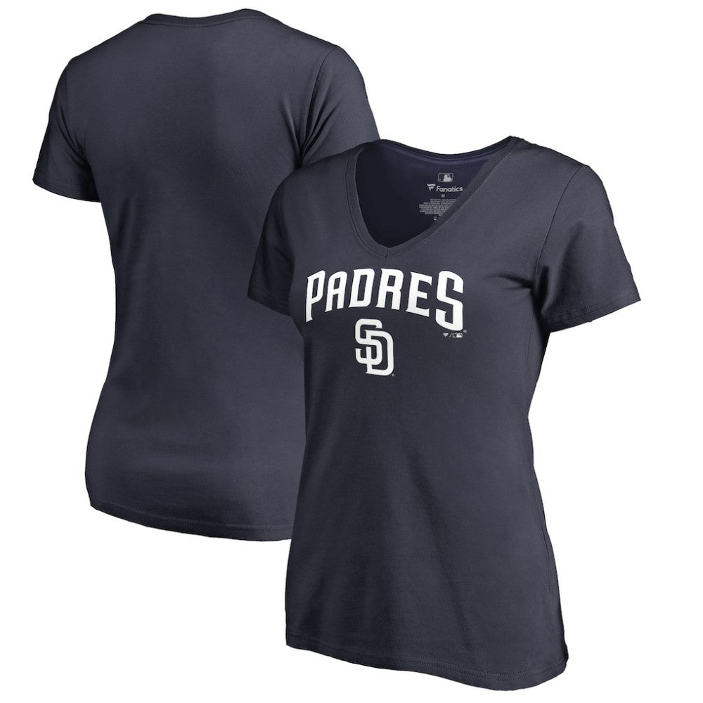 San Diego Padres Women's Team Lockup T-Shirt Navy