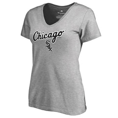 Chicago White Sox Women's Team Lockup T-Shirt Ash