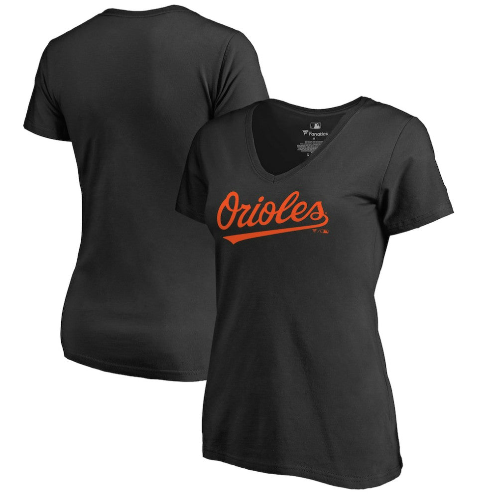 Baltimore Orioles Women's Team Wordmark T-Shirt Black
