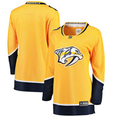Nashville Predators Fanatics Women's Home Breakaway Jersey Yellow