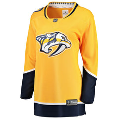 Nashville Predators Fanatics Women's Home Breakaway Jersey Yellow