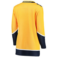 Nashville Predators Fanatics Women's Home Breakaway Jersey Yellow