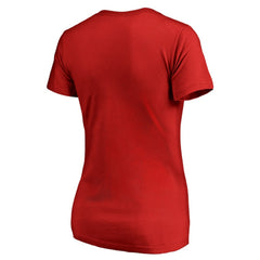 Mike Trout Los Angeles Angels Women's Player Hometown Collection V-Neck T-Shirt Red