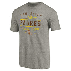 San Diego Padres Cooperstown Collection Doubleday Tri-Blend T-Shirt Gray