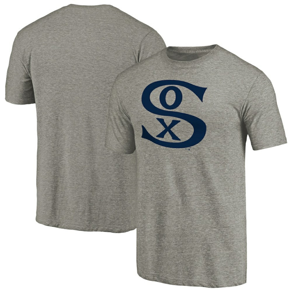 Chicago White Sox Cooperstown Collection Forbes Tri-Blend T-Shirt Ash