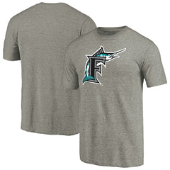 Miami Marlins Cooperstown Collection Forbes Tri-Blend T-Shirt Ash