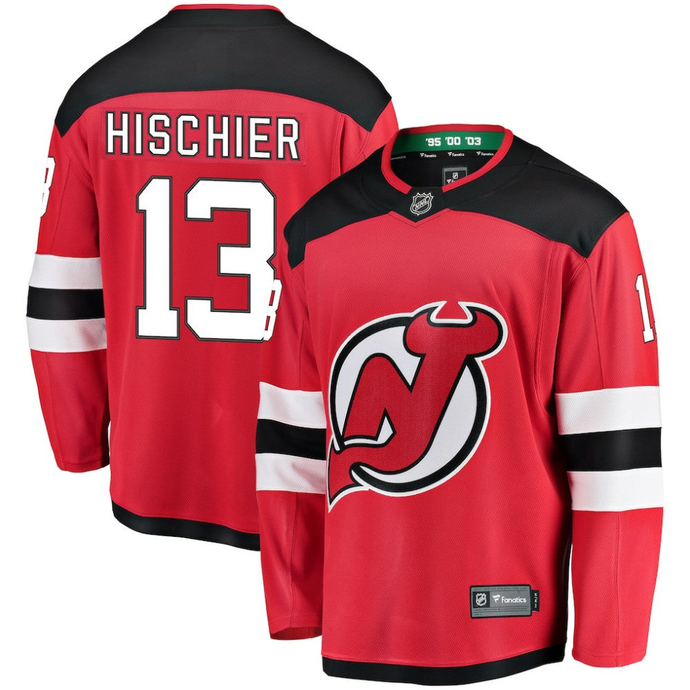 Nico Hischier New Jersey Devils Fanatics Youth Home Breakaway Player Jersey Red
