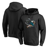San Jose Sharks Splatter Logo Pullover Hoodie Black