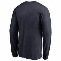Houston Astros Splatter Logo Long Sleeve T-Shirt Navy