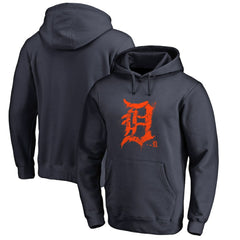 Detroit Tigers Splatter Logo Pullover Hoodie Navy