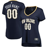 New Orleans Pelicans Women's Fast Break Custom Jersey Navy - Icon Edition