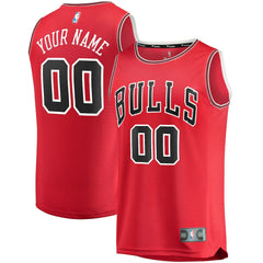 Chicago Bulls Youth Fast Break Custom Replica Jersey Red sale - Icon Edition