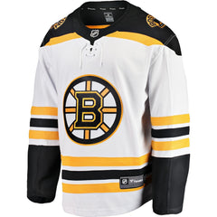 Boston Bruins Fanatics Youth Away Breakaway Jersey White
