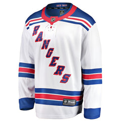 New York Rangers Fanatics Youth Away Breakaway Jersey White