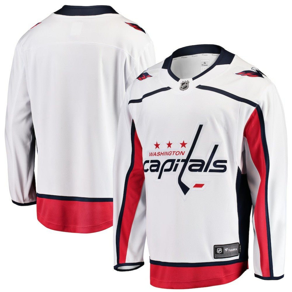 Washington Capitals Fanatics Youth Away Breakaway Jersey White