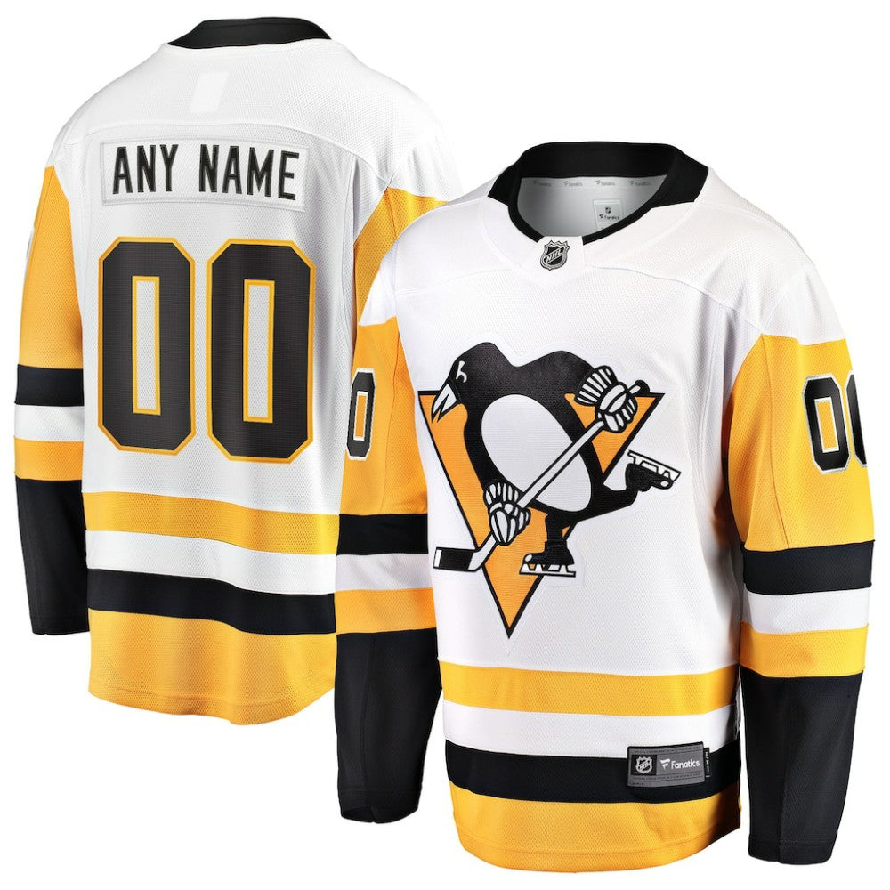 Pittsburgh Penguins Fanatics Away Breakaway Custom Jersey White